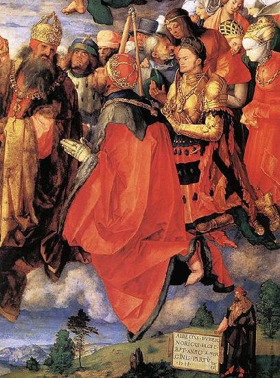 Albrecht Durer The Adoration of the Trinity oil painting picture